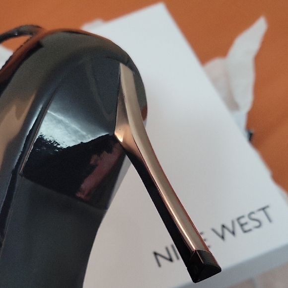 Black Nine West Heels Sz 9 - Picture 6 of 8